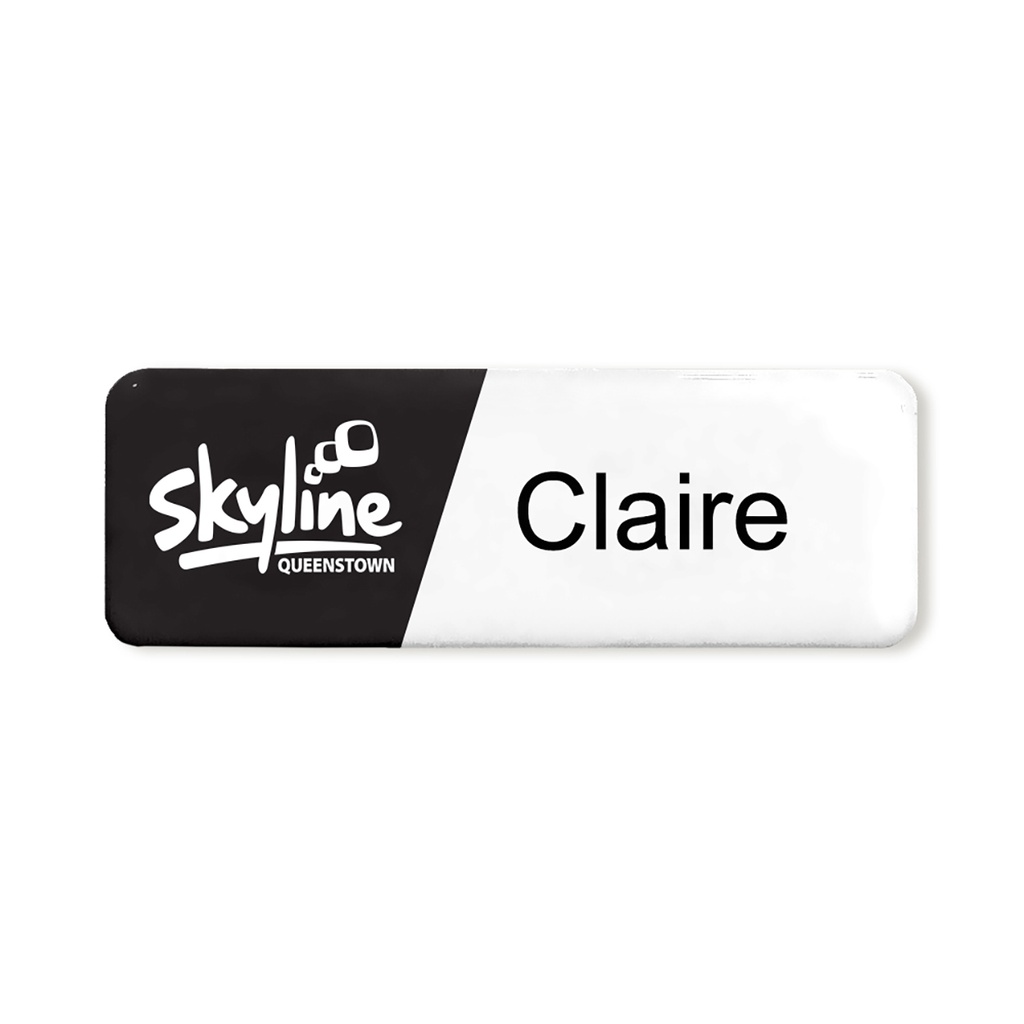 Skyline Pin Name Badge